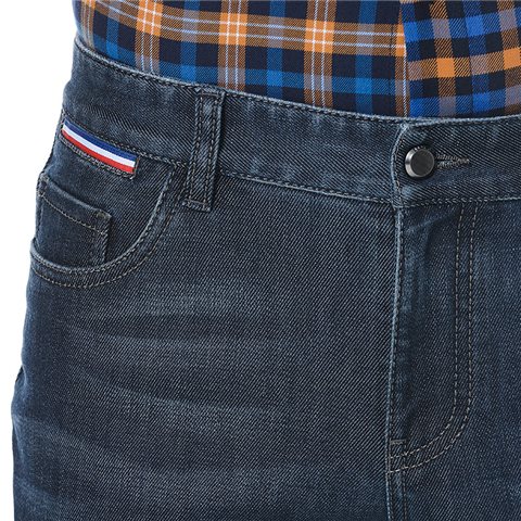 Navy blue slim fit denim