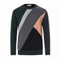 Crew neck colour block sweater