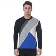 Crew neck colour block sweater